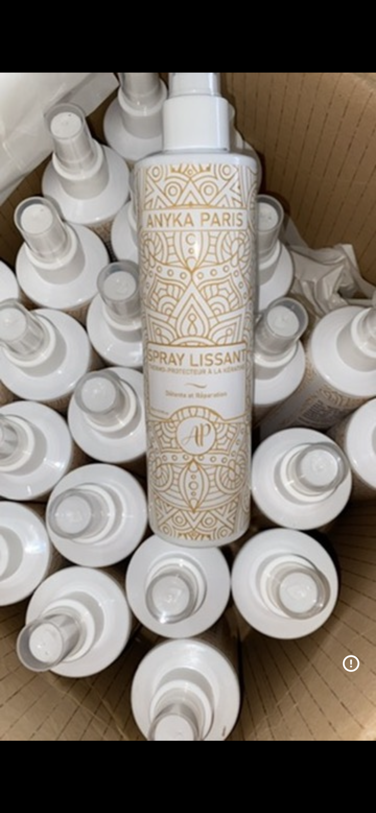 Spray lissant à la kératine